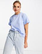 & Other Stories Cotton T-shirt In Blue-blues