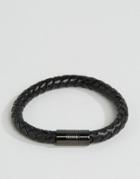 Aldo Braided Bracelet In Black - Black