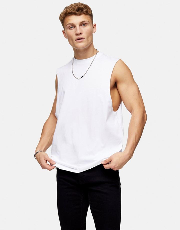 Topman Classic Tank In White