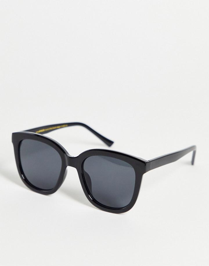 A.kjaerbede Billy Womens Round Sunglasses In Black