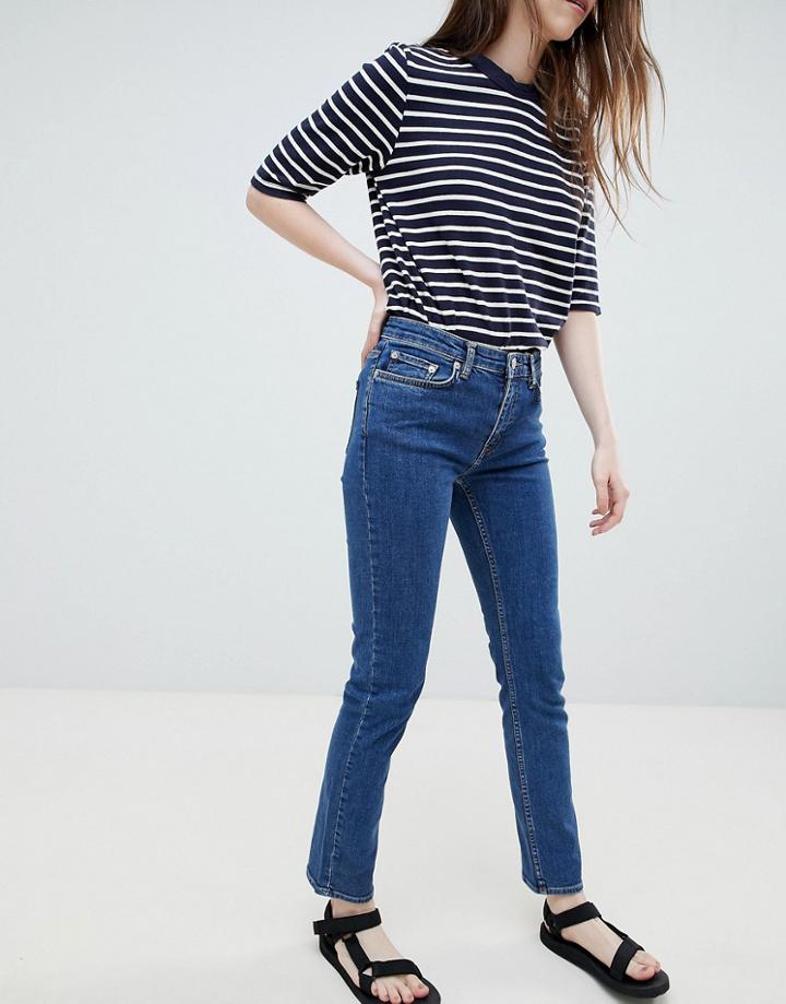 Wood Wood Lou Vintage Straight Cut Jeans-blue