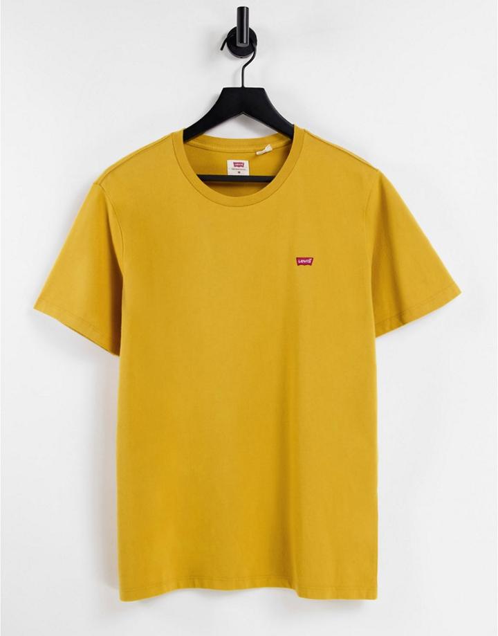 Levi's Original Batwing Logo T-shirt In Yellow