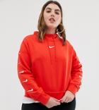 Nike Plus Exclusive To Asos Red Swoosh Pack Hoodie