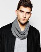 Esprit Infinity Scarf In Jersey - Gray