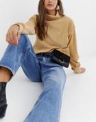 Miss Selfridge Circle Trim Belt Bag - Black