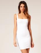 Asos Body-conscious Dress With Strap Back Detail - Blue