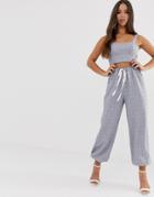 Love Woven Sweatpants - Blue