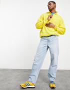 Asos Design Baggy Jeans In 'less Thirsty' Light Blue Wash-blues