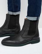 Selected Homme Dwight Leather Chelsea Boots - Black