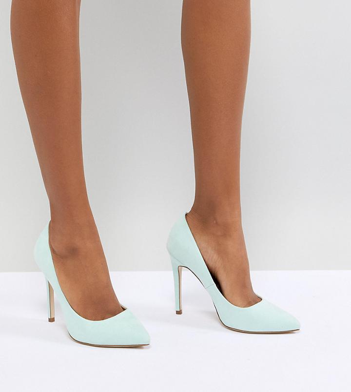 Asos Design Paris Pointed High Heels - Green