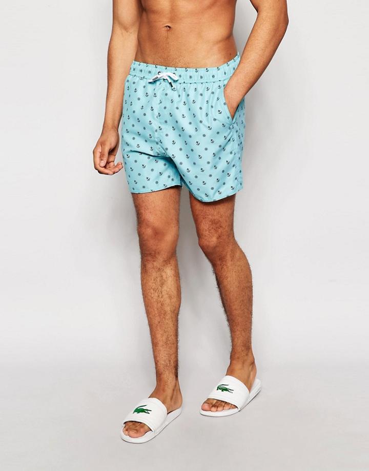 Another Influence Anchor Swim Shorts - Blue