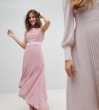 Tfnc Wedding Maxi Dress With High Low Hem - Pink