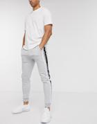 River Island Sweatpants With Aside Detail In Gray-grey