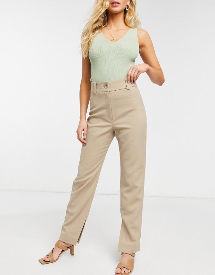 & Other Stories Skinny Fit Pants In Beige-neutral