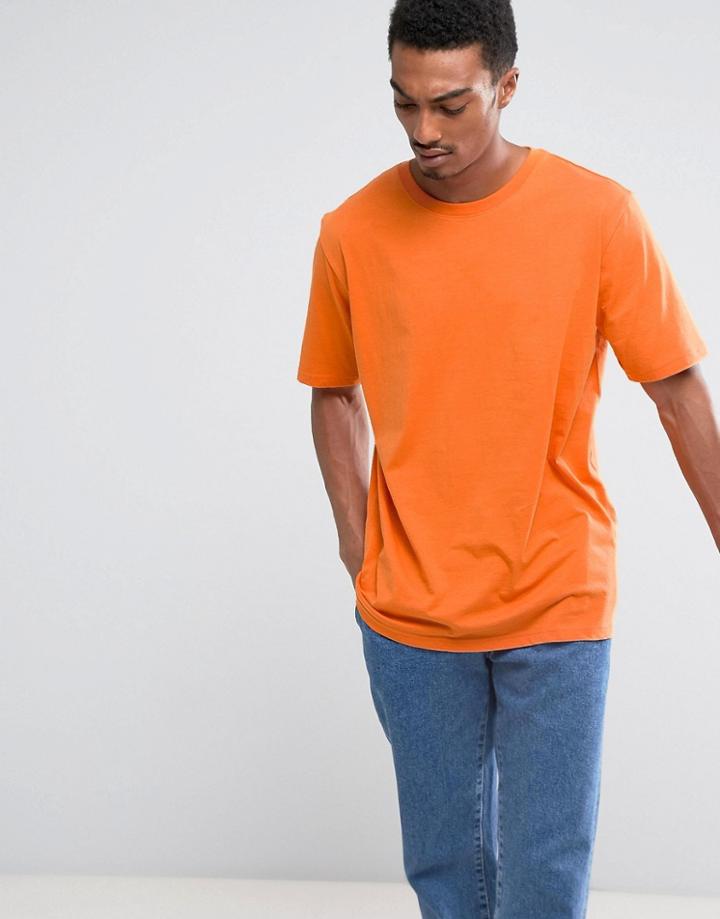 Weekday Frank T-shirt - Orange