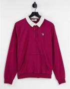 Fila Rugby Top With Logo In Red