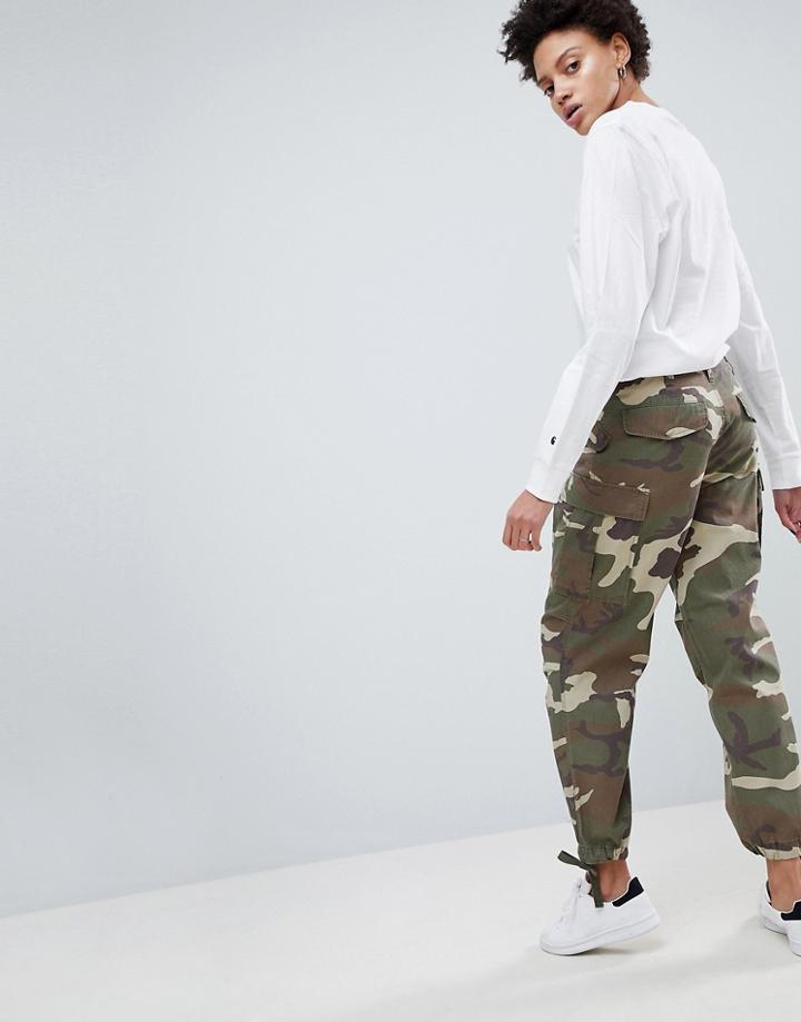 Asos Cargo Pants In Camo - Multi