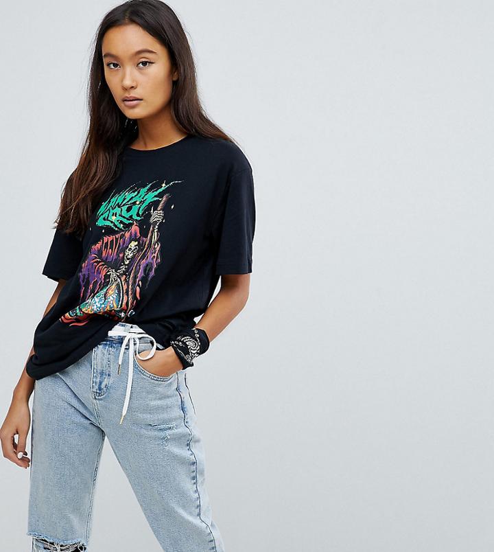 Santa Cruz T-shirt With Smile Graphic - Black