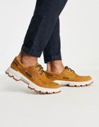 Timberland Tbl Originals Ultra 3-eye Moc Toe Shoes In Wheat Tan-brown