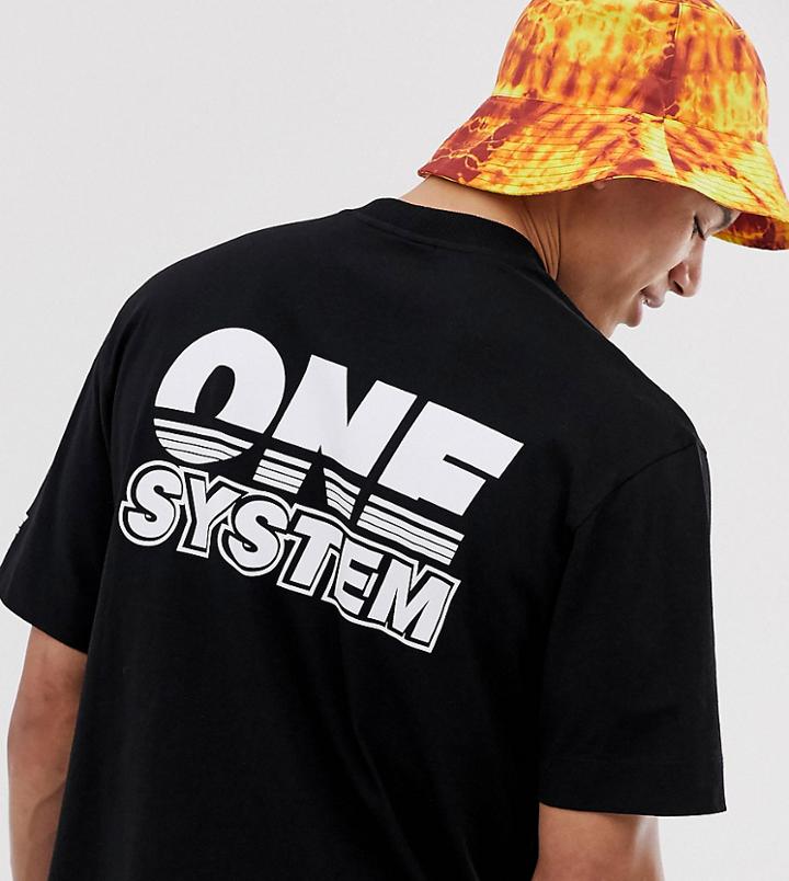 Collusion Tall T-shirt With Print-black