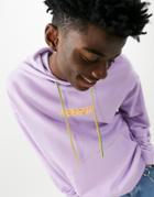 Crooked Tongues Hoodie With Print In Lilac-purple