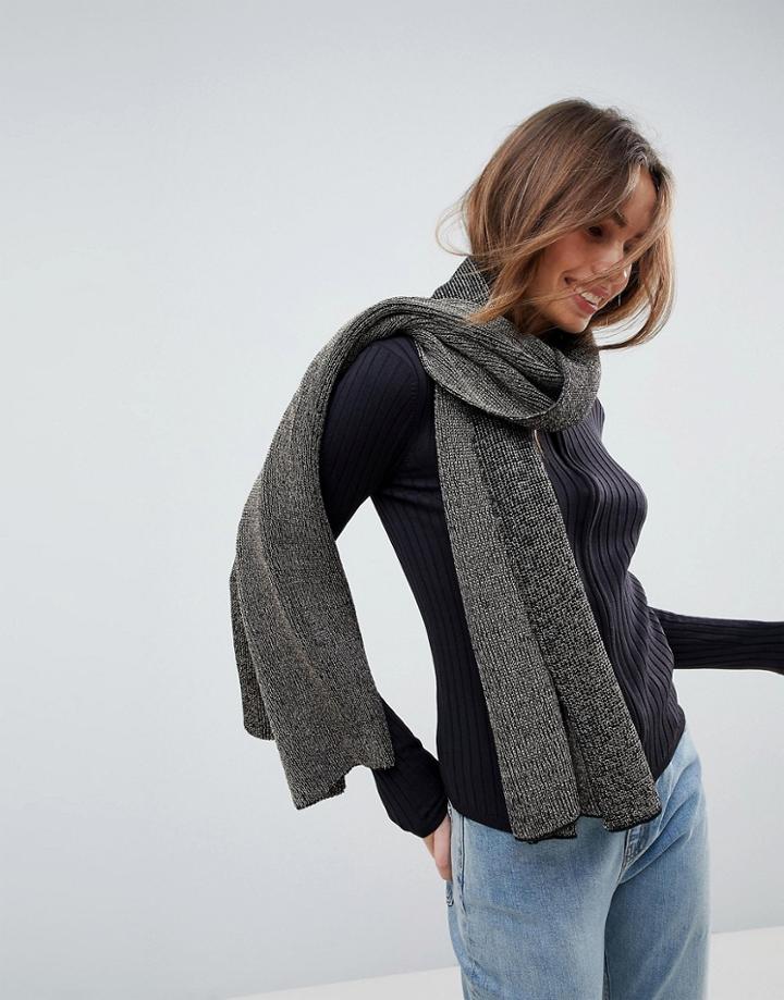 Monki Metallic Scarf - Gold