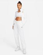 Nike Court Heritage Dri-fit Zip-through Jacket In White