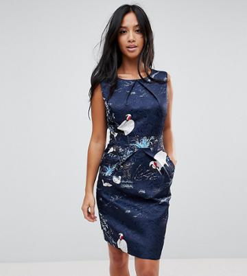 Uttam Boutique Petite Bird Print Dress - Multi