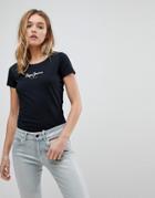 Pepe Jeans Heritage Logo T-shirt - Black