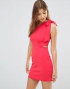 Oh My Love One Shoulder Bodycon Dress - Pink