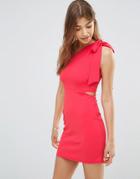 Oh My Love One Shoulder Bodycon Dress - Pink