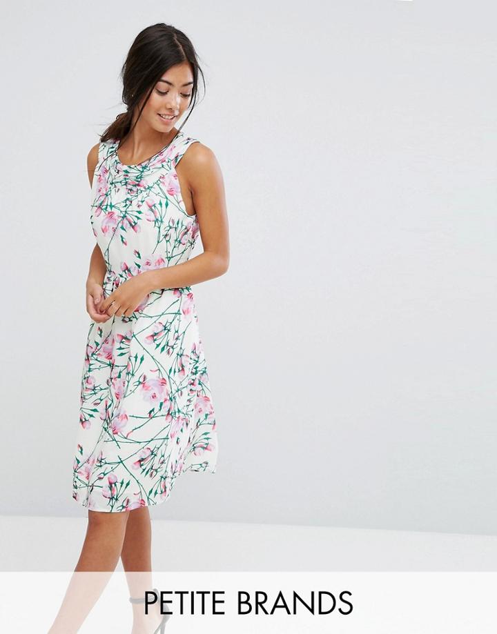 Uttam Bouitque Petite Floral Midi Dress - Multi