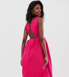 True Violet Maternity Cut Out Back Skater Dress - Pink
