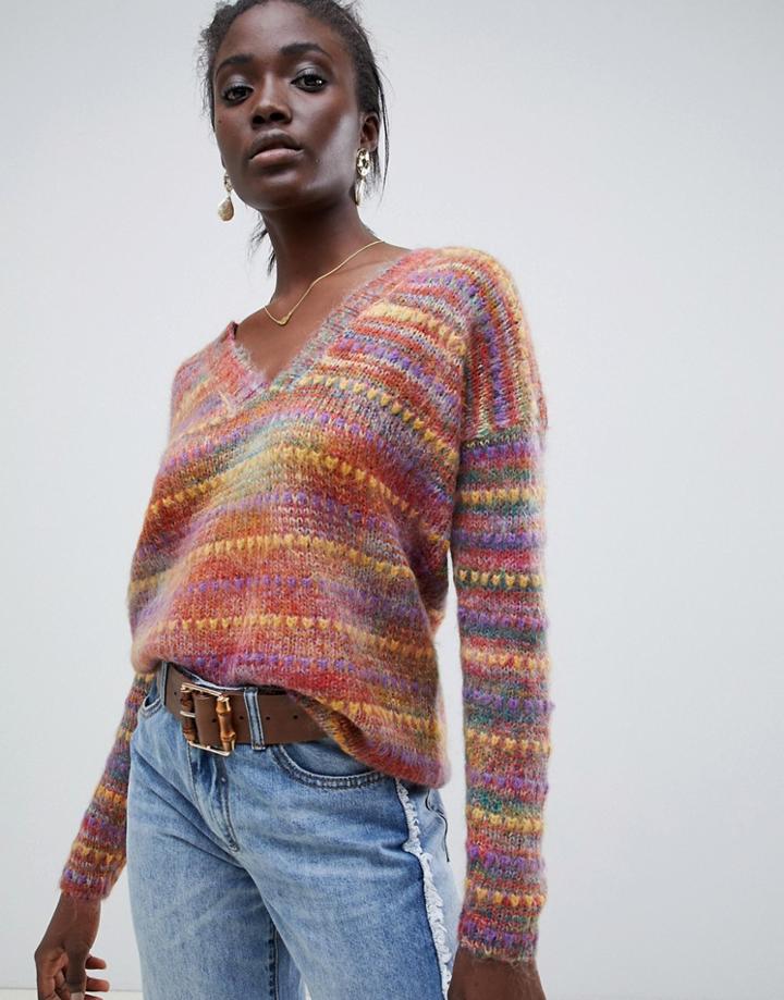 Intropia Rainbow Spacedye Sweater - Multi