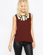 Greylin Onella Cut Out Tank - Wine