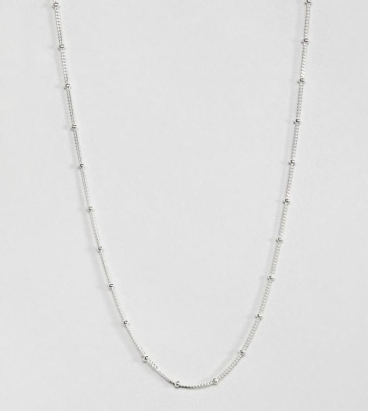 Kingsley Ryan Sterling Silver Ball Detail Chain Necklace - Silver