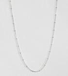 Kingsley Ryan Sterling Silver Ball Detail Chain Necklace - Silver