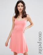 Asos Petite Cupped Sundress - Coral