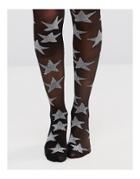 Gipsy Sheer Sparkle Star Tights - Gray
