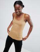 Asos The Ultimate Rib Tank - Clear
