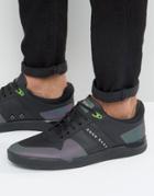 Boss Green By Hugo Boss Feather Reflective Sneakers - Black