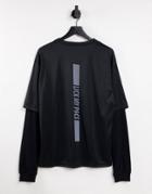 Bolongaro Trevor Sport Lick My Pace Double Layer Long Sleeve Top-black
