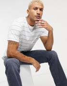 Weekday Standard Striped T-shirt In White