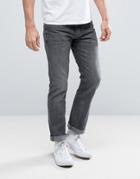 Selected Jeans Slim Fit In Mid Blue - Blue