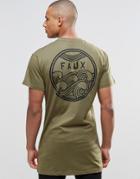 Friend Or Faux Longline T-shirt Cyclone - Green