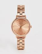 Nixon A1260 Kensington Medium Bracelet Watch In Rose Gold - Gold