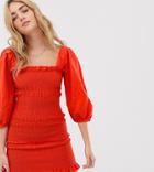 Capulet Siobhan Ruched Ginhgam Mini Dress - Red