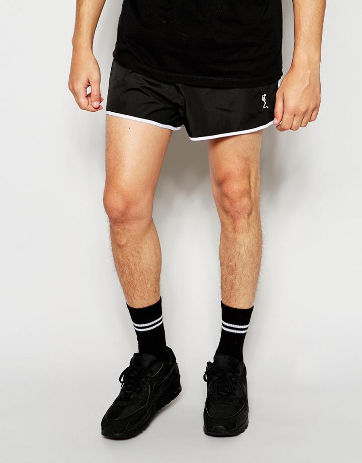 Religion Runner Short Shorts - Black