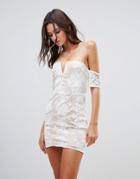 Love & Other Things Off The Shoulder Mini Dress - White