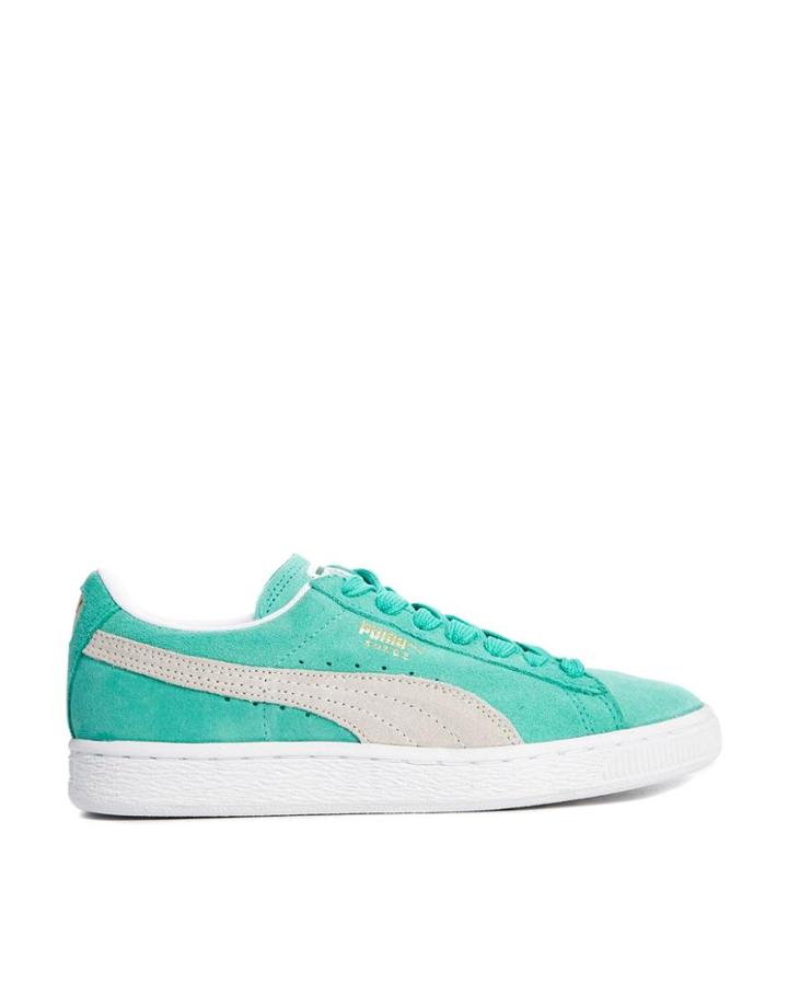 Puma Suede Classic Green Sneakers